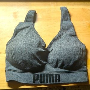 LG PUMA Sports Bra Grey